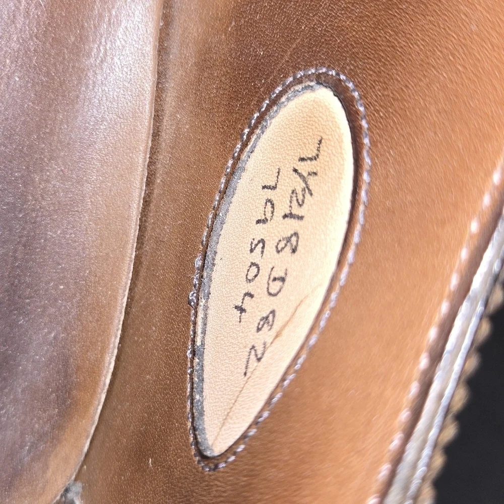 Edward Green Brown Leather Brogues | Size 7.5 #N10